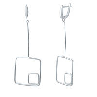 Срібні сережки ortex без каменів (2032397)