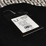Красива Жіноча шапка Armani Jeans чорна Туреччина Армані Джинс Брендовий зима VIP Новинка, фото 4