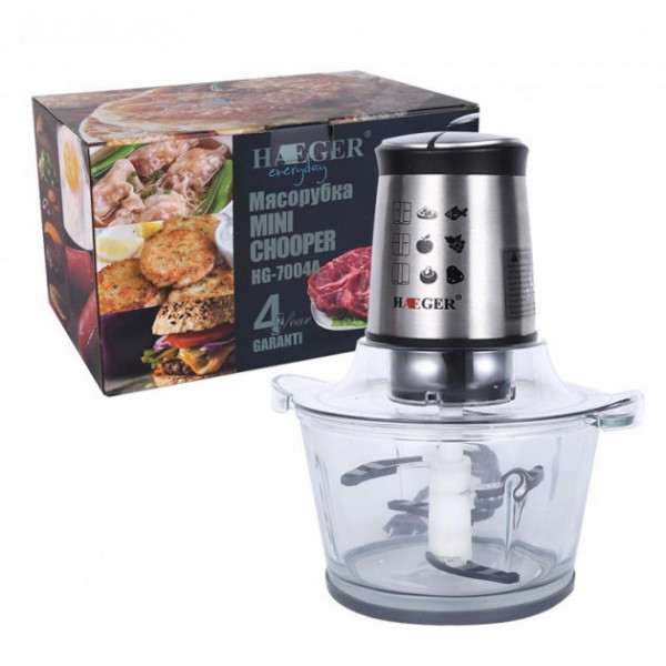 Чопер блендер подрібнювач Haeger hg-7004 1.5 л 500 Вт