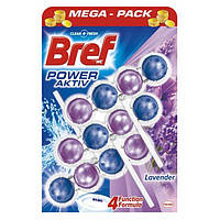 Туалетные блоки для унитаза Bref WC power active Лаванда 3X50 грамм (9000100956192)