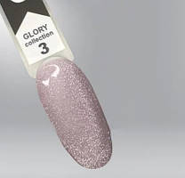 Гель-лак Glory Oxxi 3 (рожевий із шимером), 10 мл