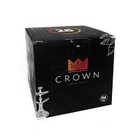 Уголь кокосовый Crown большие для кальяна 1 кг 64 угольков