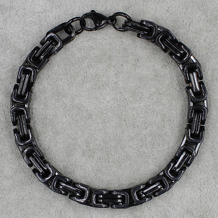 Браслет Steel Rage чорний із неіржавкої медичної сталі від Stainless Steel 316L довжина 22 см ширина 8 мм, фото 1