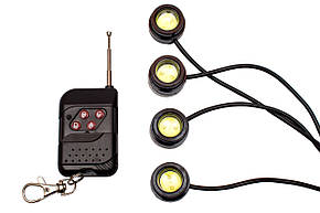 Стробоскопи COB LED DRL 4 канали (16 режимів), фото 3