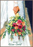 Набор для вышивки крестом Vervaco Bridal Bouquet "Свадебный букет"