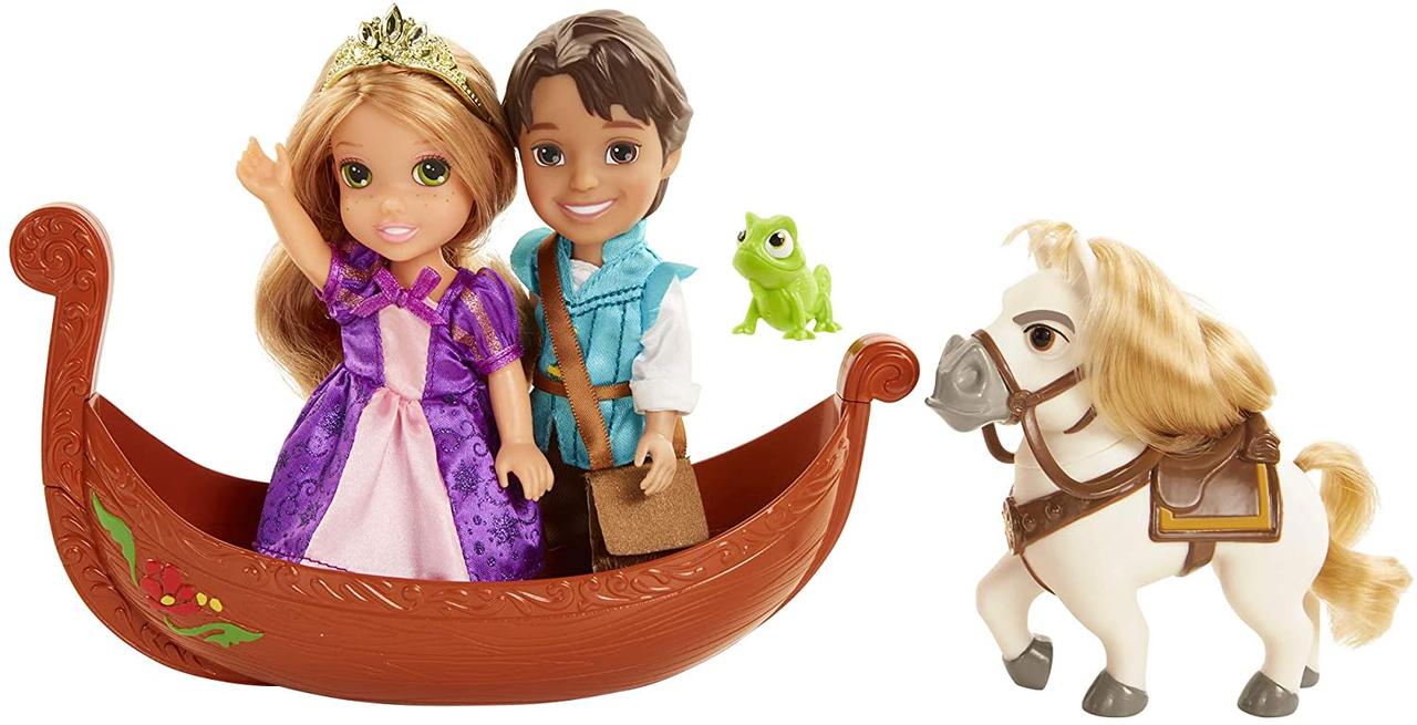 Принцеса Рапунцель і Флін у човні Princess Rapunzel & Flynn Doll Petite Storytelling Gift Set