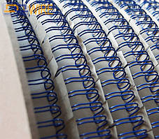 ПРУЖИНА В БОБІНІ, КРОК ПЕТЛІ 3:1 Ф6,4 (1/4") СИНЯ 92000 ПЕТЕЛЬ, ТМ DA, КЛАС В