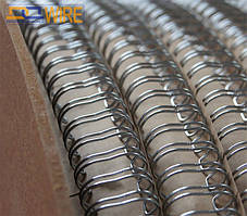 ПРУЖИНА В БОБІНІ, КРОК ПЕТЛІ 3:1 Ф6,4 (1/4") СРІБЛО 92000 ПЕТЕЛЬ, ТМ DA, КЛАС А