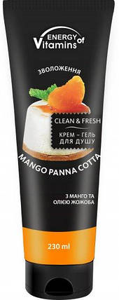 Крем-гель для душу Energy Of Vitamins Mango Panna Сotta 230 мл, фото 1