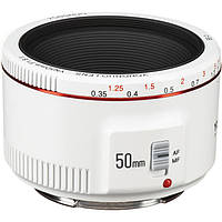 Об'єктив Yongnuo YN 50mm f/1.8 II Lens for Canon EF (White) (YN50MM F1.8 II C)