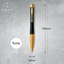 Ручка Parker кулькова Urban Muted Black позолота 30 035