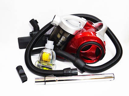 Пилосос з контейнером і турбощіткою 2500W 3,5L Rainberg RB-655TB Red, фото 1