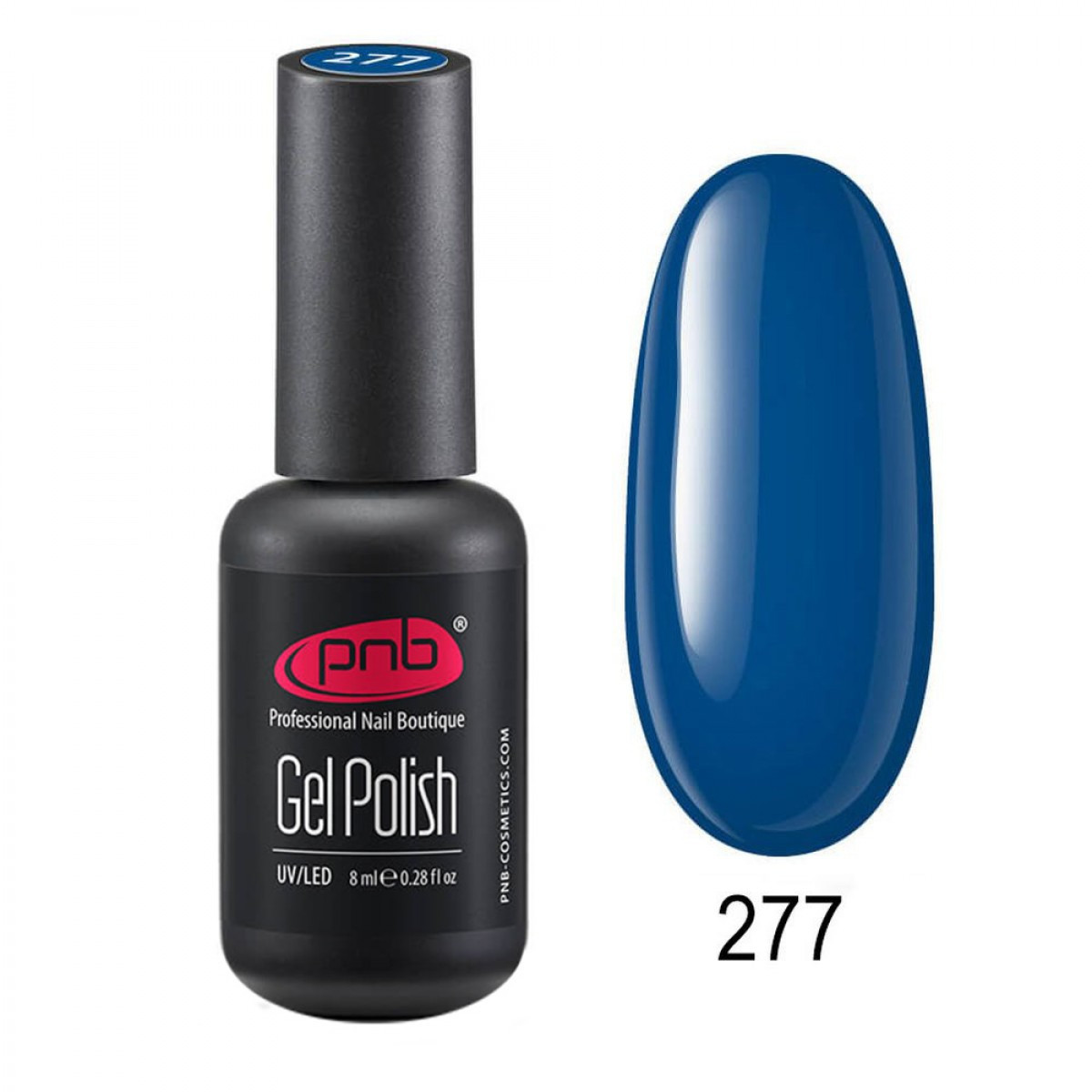 Гель лак PNB, 8 ml № 277(синя емаль), фото 1
