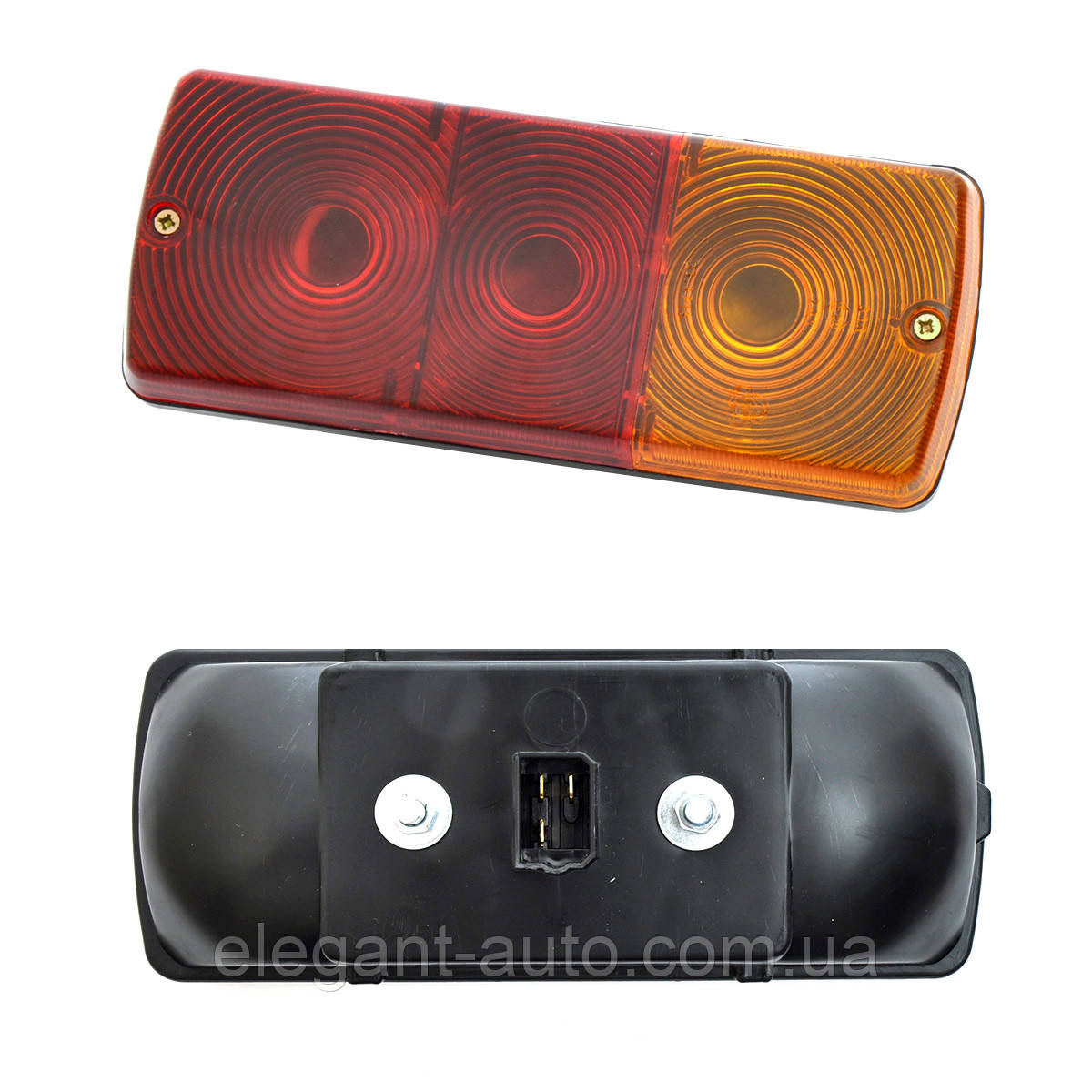 Універсальний задній ліхтар Прямокутний 20х8см 33.3716 (ГАЗ, УАЗ) (Е22) Нов.зразка (1шт)