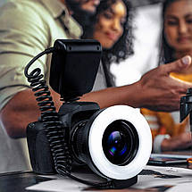 Кільцева макро спалах, кільцевої LED світло на фотоапарат RF-550D, фото 2