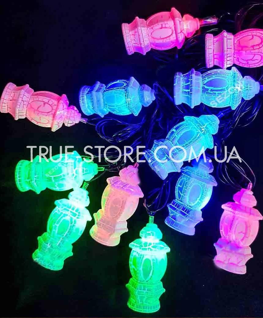 Гірлянда фігурки 12LED, Мультик колір, 5м+перехідник