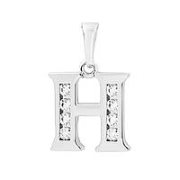 Підвіска "Буква H" родиум