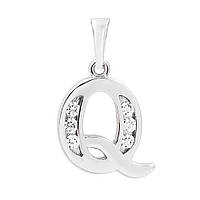 Підвіска "Буква Q" родиум