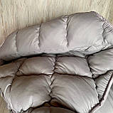 Ковдра полуторна тканини холлофайбер "ODA" 155*210 Стьобана ковдра Колір - сірий, фото 2