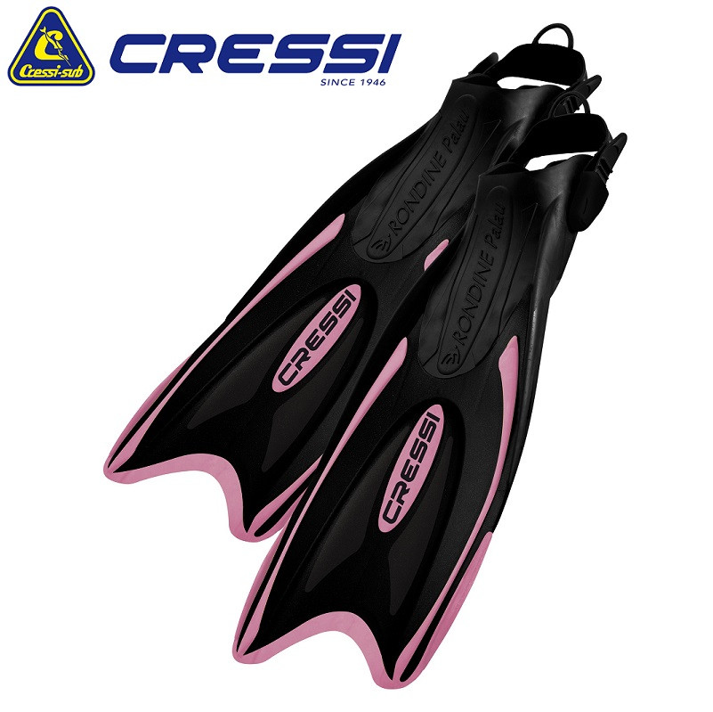 Ласти Cressi Fins Palau Dark/Pink чорно-рожеві XXS/XS (32/35), фото 1
