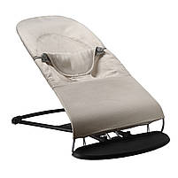 Дитячий шезлонг-гойдалка BABY Balance Soft від SBT Group бежевий/бавовна (BBS-04-00), фото 9