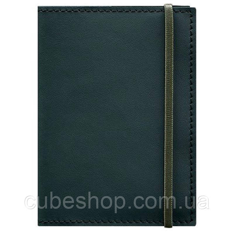 Обкладинка для паспорта з шкіри 1.0 (зелена) шкіра Krast