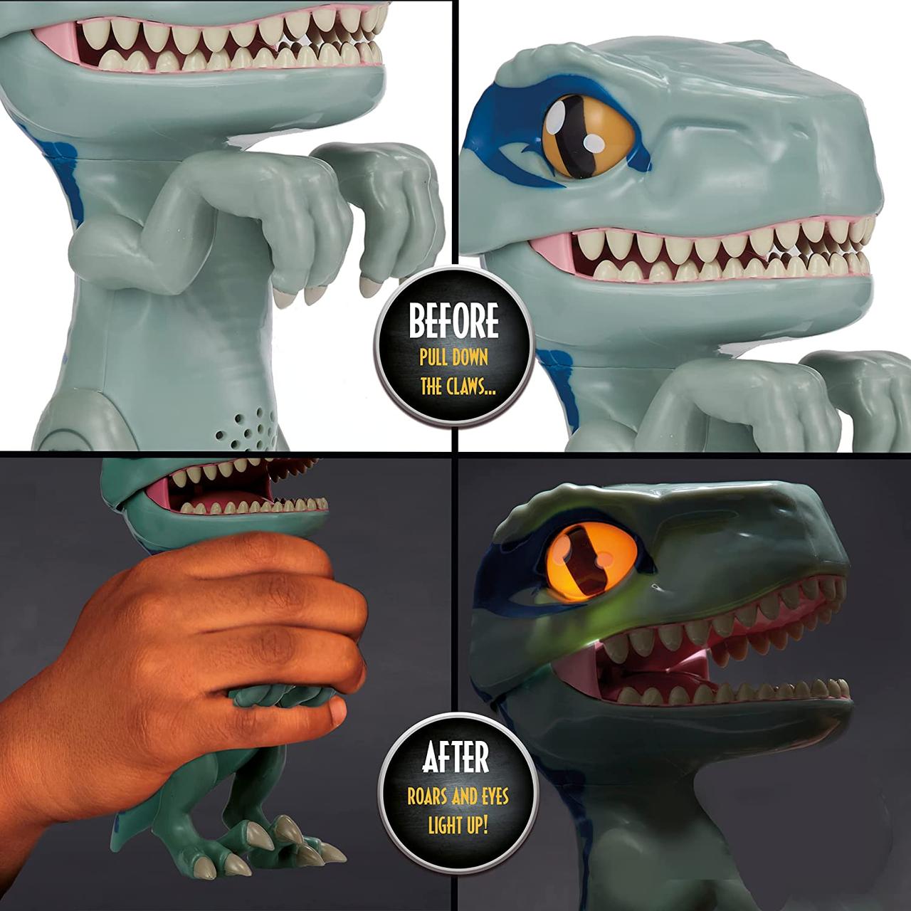 Интерактивная игрушка велоцираптор (звук + свет) Мир Юрского Периода + Blue Trigger Chomper + Jurassic World - фото 7 - id-p1481843507