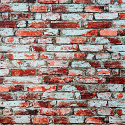 Декоративна 3Д-панель стінова Червоно-біла Цегла самоклеюча 3d панелі для стін 700x770x4 мм (341)