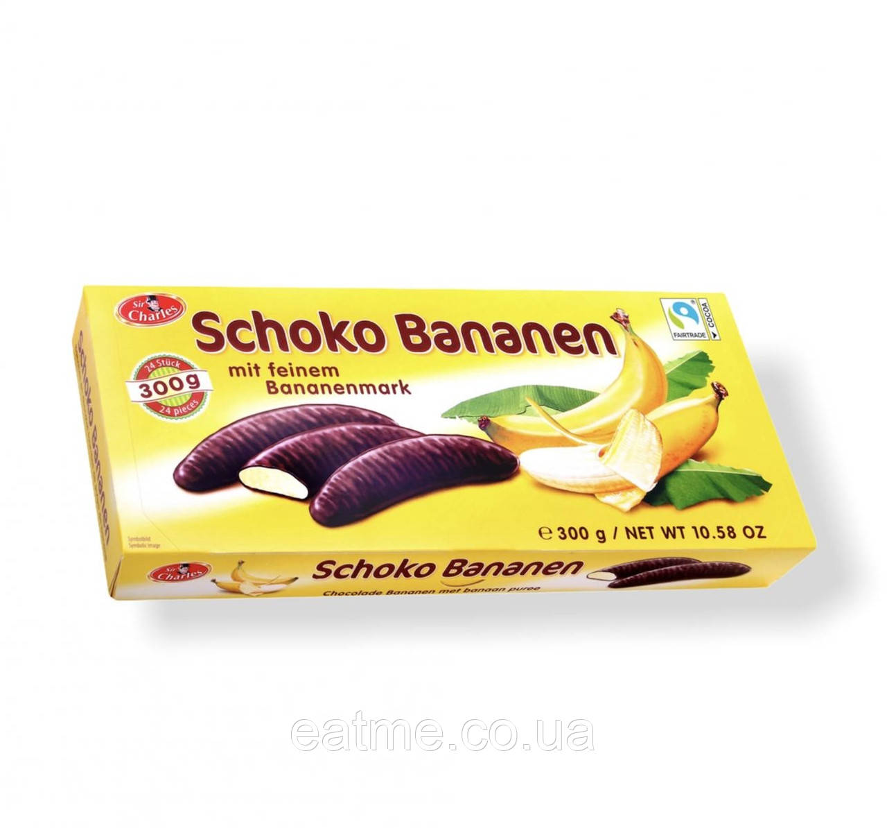 Schoko Bananen Бананове суфле в молочному шоколаді 300 g