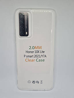 Прозорий силіконовий чохол 2 мм. для Huawei P smart 2021/Y7a