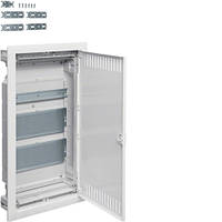 Hager Volta VU36NWB. Щит мультимедійний 3-х рядний внутрішньої установки з металевими дверима