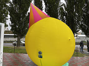 Надувна фігура смайл 400 см з повітродувкою для свят і фотозон, фото 4