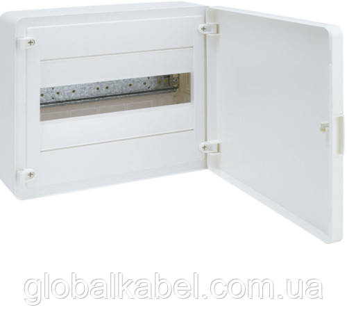 Hager Golf VS112TD. Щит на 12 модулів (1x12) зовнішньої установки з прозорими дверима, фото 1