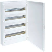 Hager Golf VS418PD. Щит на 72 модулів (4x18) зовнішньої установки з непрозорою дверима