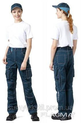 Женские летние рабочие брюки с защитой от истирания и воды (Women's summer working pants with abrasion and - фото 1 - id-p1481343146