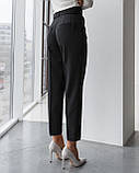 Жіночі чорні брюки щільний тіар, фото 4