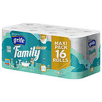Туалетний папір "Family Decor", 16 рулонiв Grite (4770023345490)