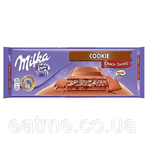 Milka Choco & Cookie Молочний шоколад із шоколадним печивом 300g