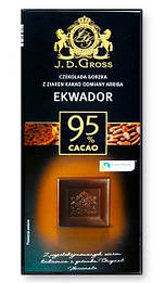 J.D.Gross Чорний шоколад 95% какао 125g