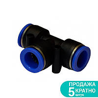 Соединение цанговое (T-образное) Ø8×6мм SIGMA (7026321)