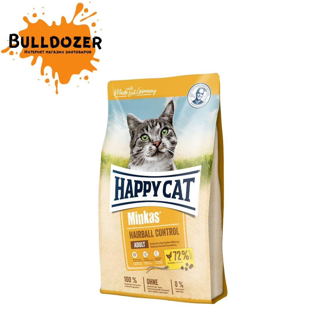 Happy Cat (Хэппи Кэт) Minkas Hairball Control - Сухой корм для взрослых кошек с птицей. 4