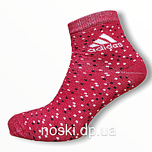 Спортивні шкарпетки жіночі хлопкові 36-41 демісезонні червоні