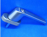 Ручка металлопластикового окна с ключом металлик Schuco Standart CT 70 артикул 234635
