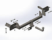 Фаркоп Mazda Tribute 2000-2007, (двигун+КПП)