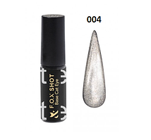 База камуфлювальна для гель-лаку F.O.X SHOT Base Cat Eye 004 срібло 5 мл