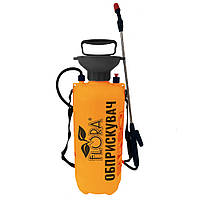 Обприскувач пневматичний 10л FLORA (шланг 1,2м) світло-помаранчевий