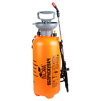 Обприскувач пневматичний 8л (шланг 1,2м) FLORA помаранчевий