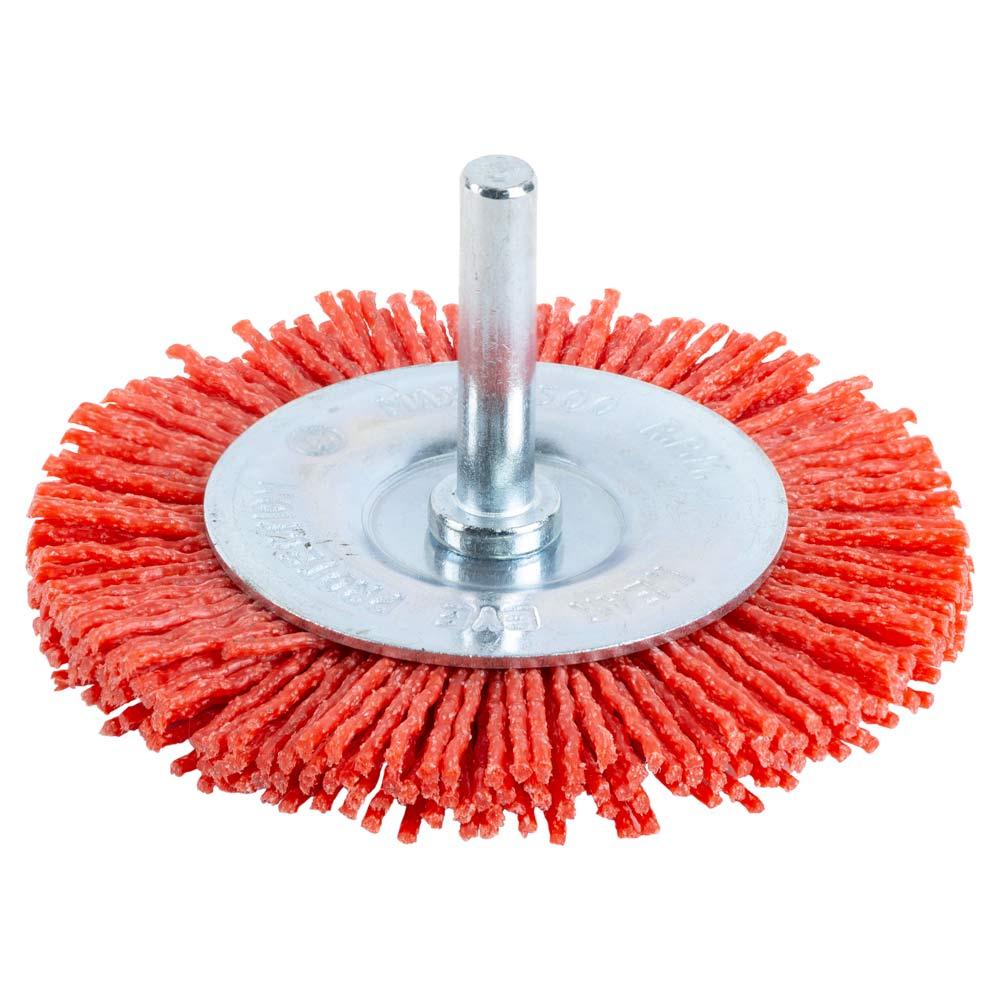 Щітка дротяна дископодібна Ø75мм хвостовик О6мм (нейлонова) SIGMA (9013271)