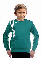 Джемпер спортивный тренировочный детский Adidas Sereno 11 605475, Зелёный, Размер (EU) - 176cm