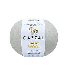 Gazzal Baby wool (Газзал бебі Вул) 801 білий